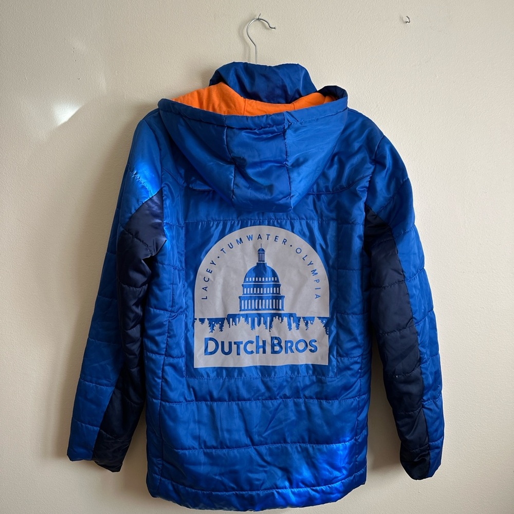 Dutch Bros puffer jacket medium RARE - Picture 3 of 3